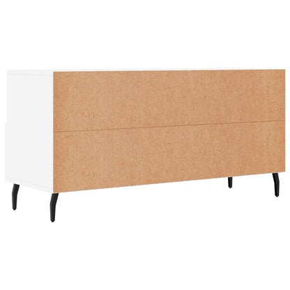Tv Skříňka Bílá 102 X 36 X 50 Cm Kompozitní Dřevo