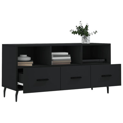 Tv Skříňka Černá 102 X 36 X 50 Cm Kompozitní Dřevo