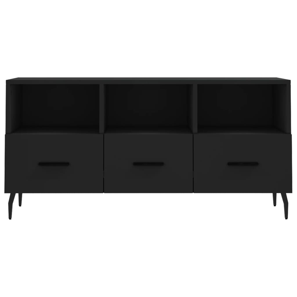Tv Skříňka Černá 102 X 36 X 50 Cm Kompozitní Dřevo