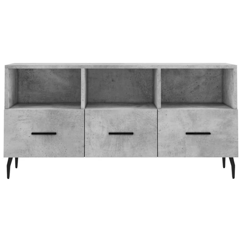 Tv Skříňka Betonově Šedá 102 X 36 X 50 Cm Kompozitní Dřevo