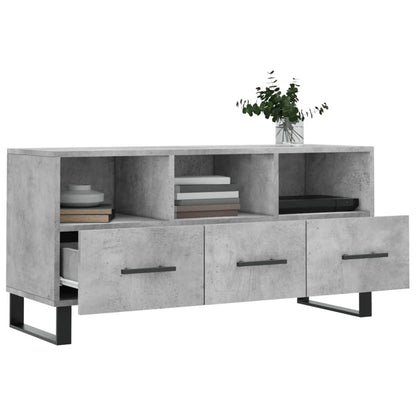 Tv Skříňka Betonově Šedá 102 X 36 X 50 Cm Kompozitní Dřevo