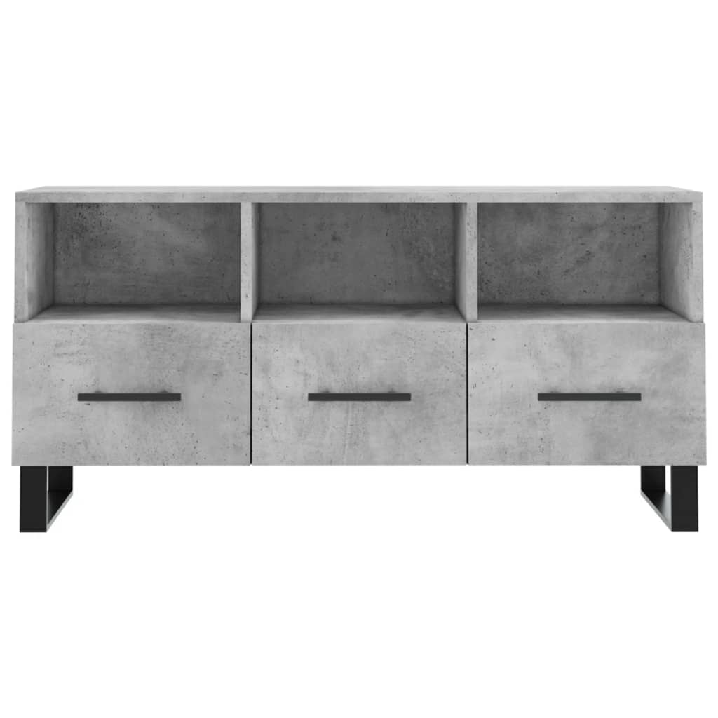 Tv Skříňka Betonově Šedá 102 X 36 X 50 Cm Kompozitní Dřevo