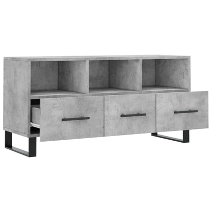Tv Skříňka Betonově Šedá 102 X 36 X 50 Cm Kompozitní Dřevo