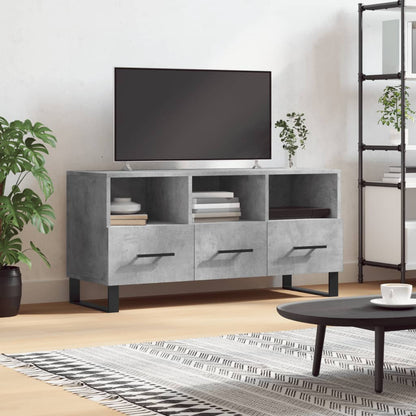 Tv Skříňka Betonově Šedá 102 X 36 X 50 Cm Kompozitní Dřevo