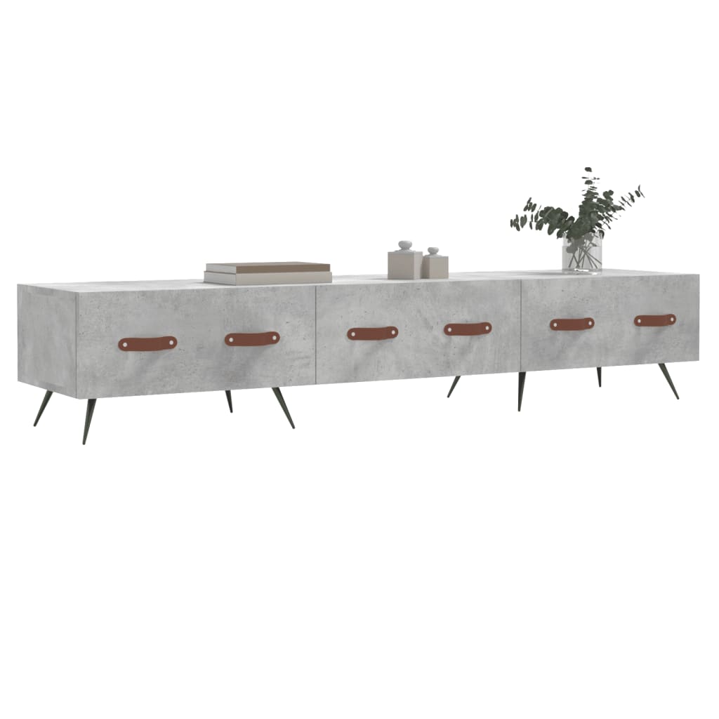 Tv Skříňka Betonově Šedá 150 X 36 X 30 Cm Kompozitní Dřevo