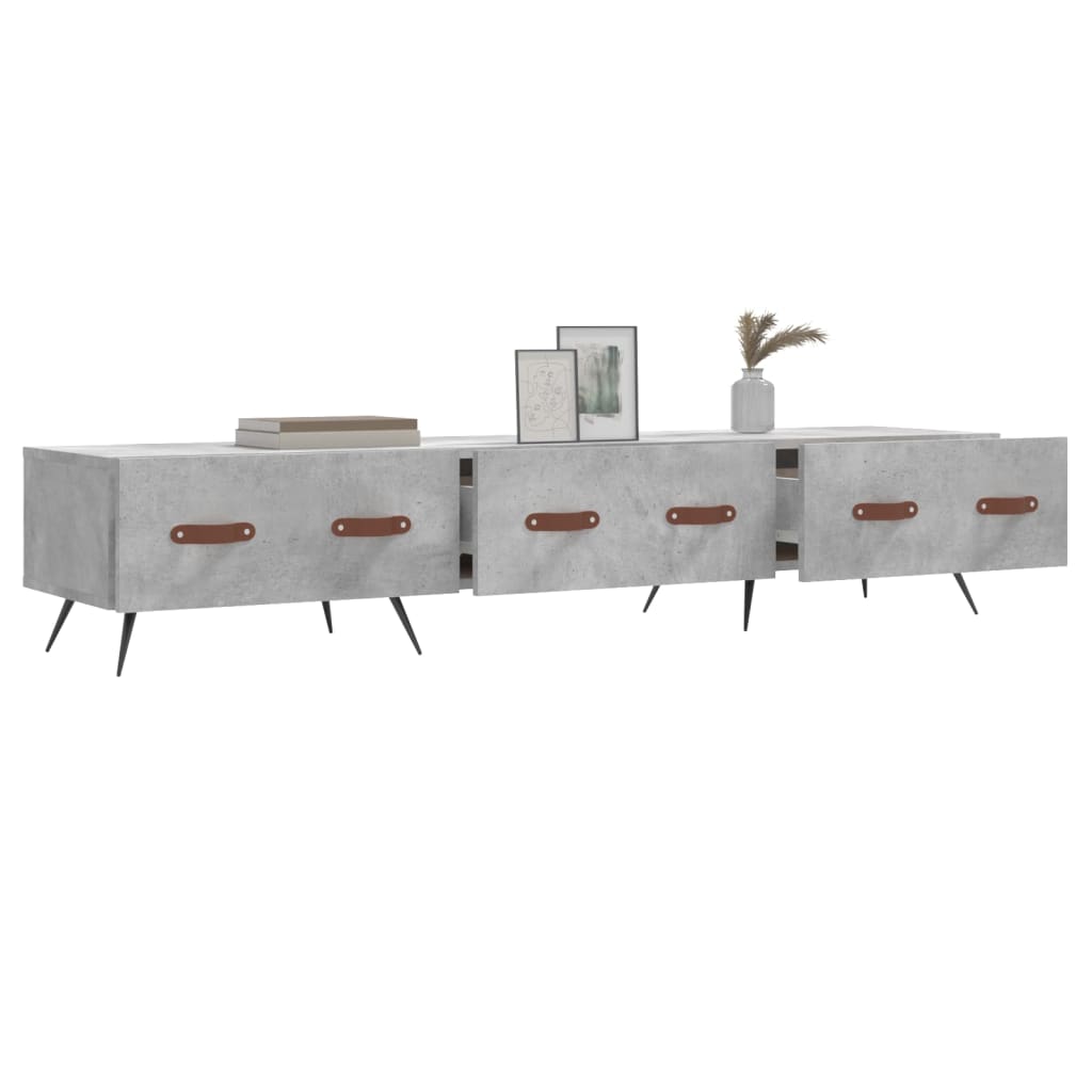 Tv Skříňka Betonově Šedá 150 X 36 X 30 Cm Kompozitní Dřevo