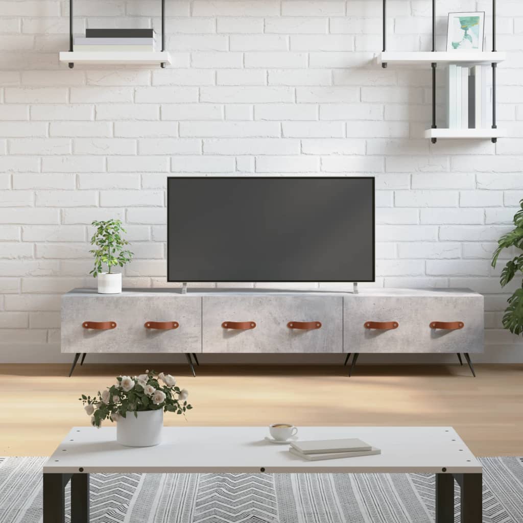 Tv Skříňka Betonově Šedá 150 X 36 X 30 Cm Kompozitní Dřevo