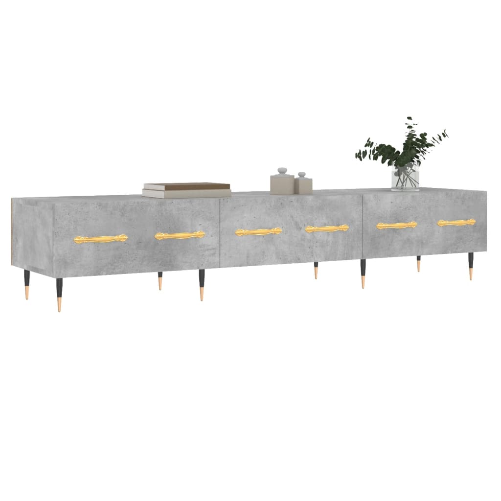 Tv Skříňka Betonově Šedá 150 X 36 X 30 Cm Kompozitní Dřevo