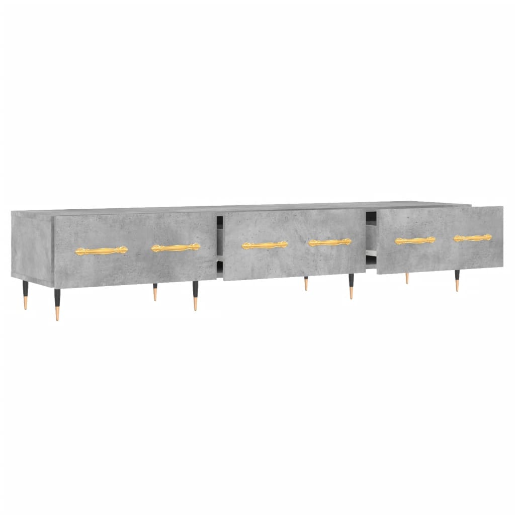 Tv Skříňka Betonově Šedá 150 X 36 X 30 Cm Kompozitní Dřevo