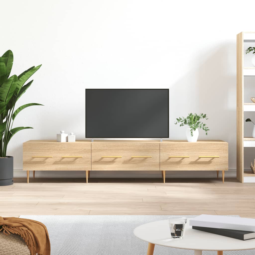 Tv Skříňka Šedá Sonoma 150 X 36 X 30 Cm Kompozitní Dřevo