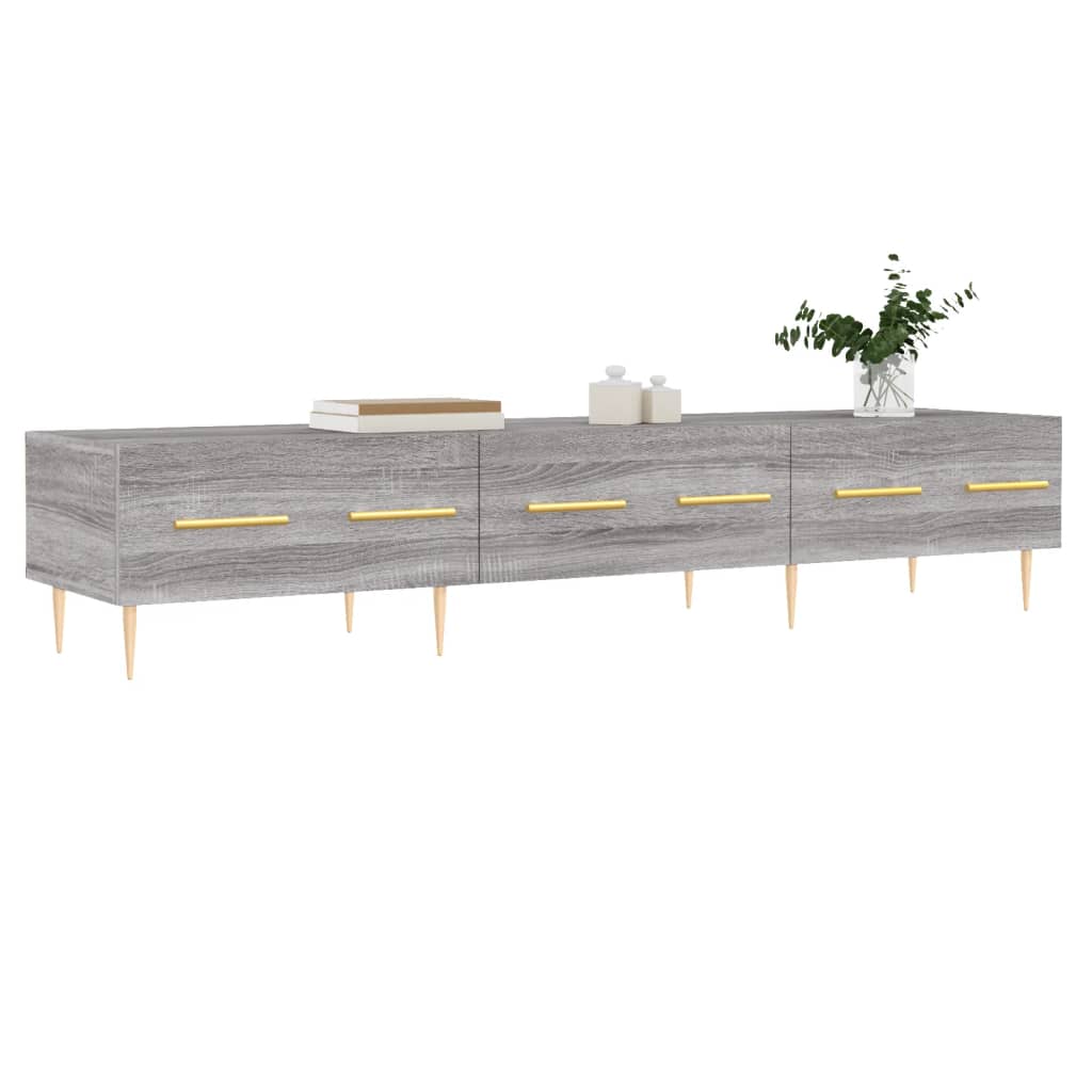 Tv Skříňka Šedá Sonoma 150 X 36 X 30 Cm Kompozitní Dřevo