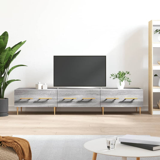 Tv Skříňka Šedá Sonoma 150 X 36 X 30 Cm Kompozitní Dřevo