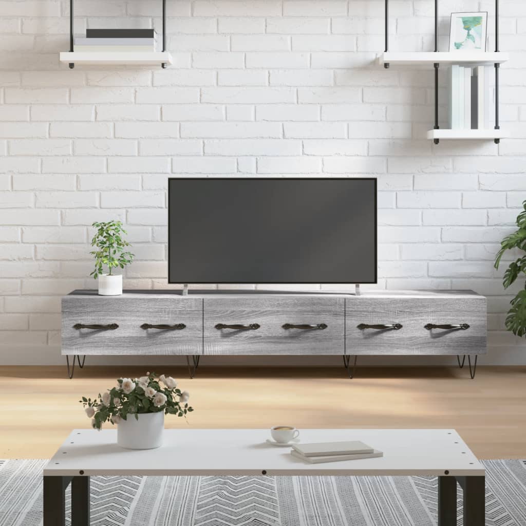 Tv Skříňka Betonově Šedá 150 X 36 X 30 Cm Kompozitní Dřevo