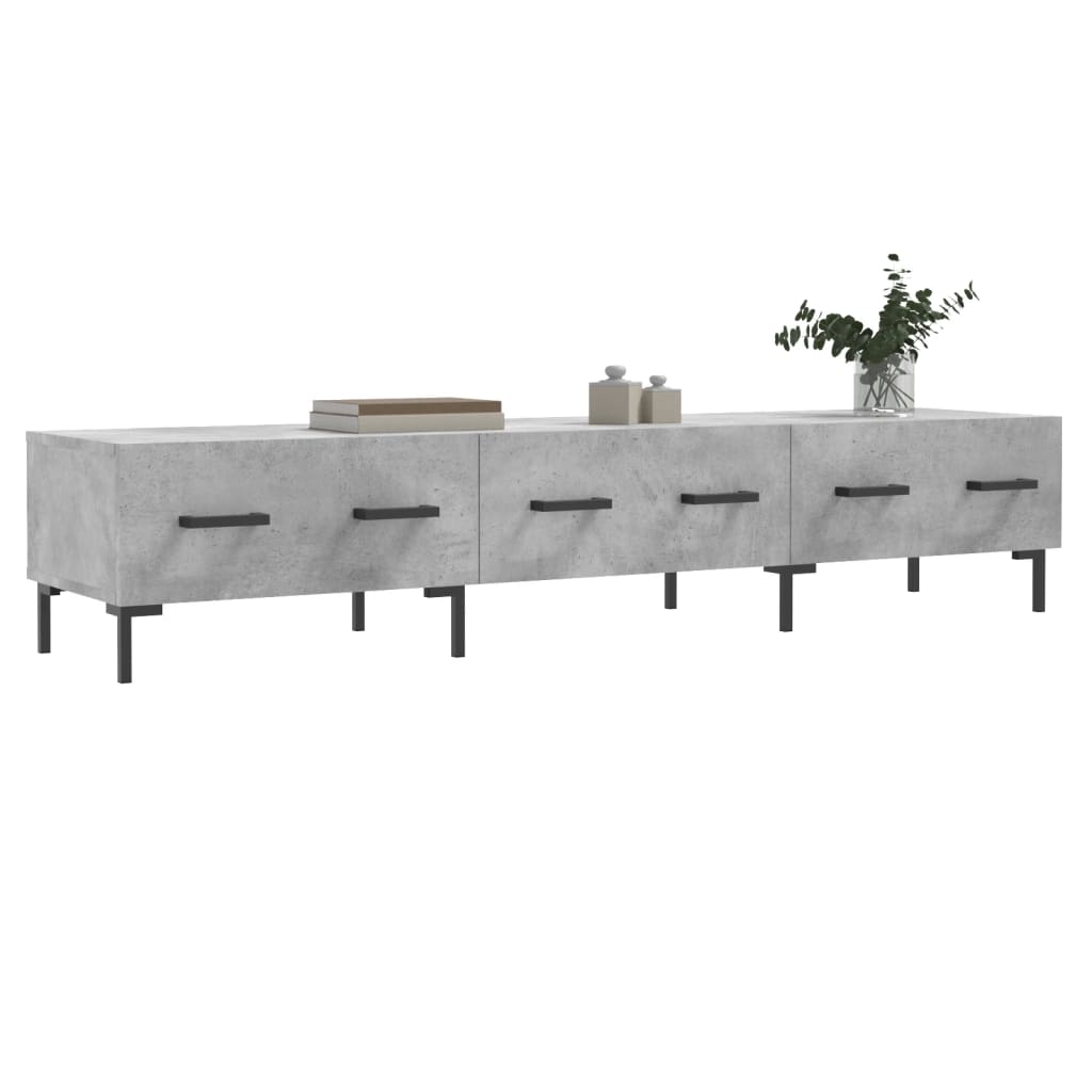 Tv Skříňka Betonově Šedá 150 X 36 X 30 Cm Kompozitní Dřevo