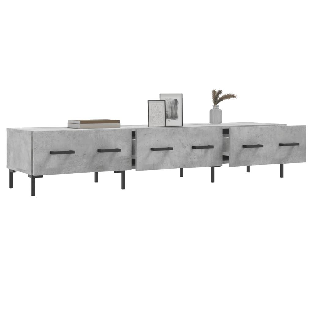 Tv Skříňka Betonově Šedá 150 X 36 X 30 Cm Kompozitní Dřevo