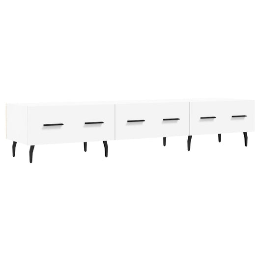 Tv Skříňka Bílá 150 X 36 X 30 Cm Kompozitní Dřevo