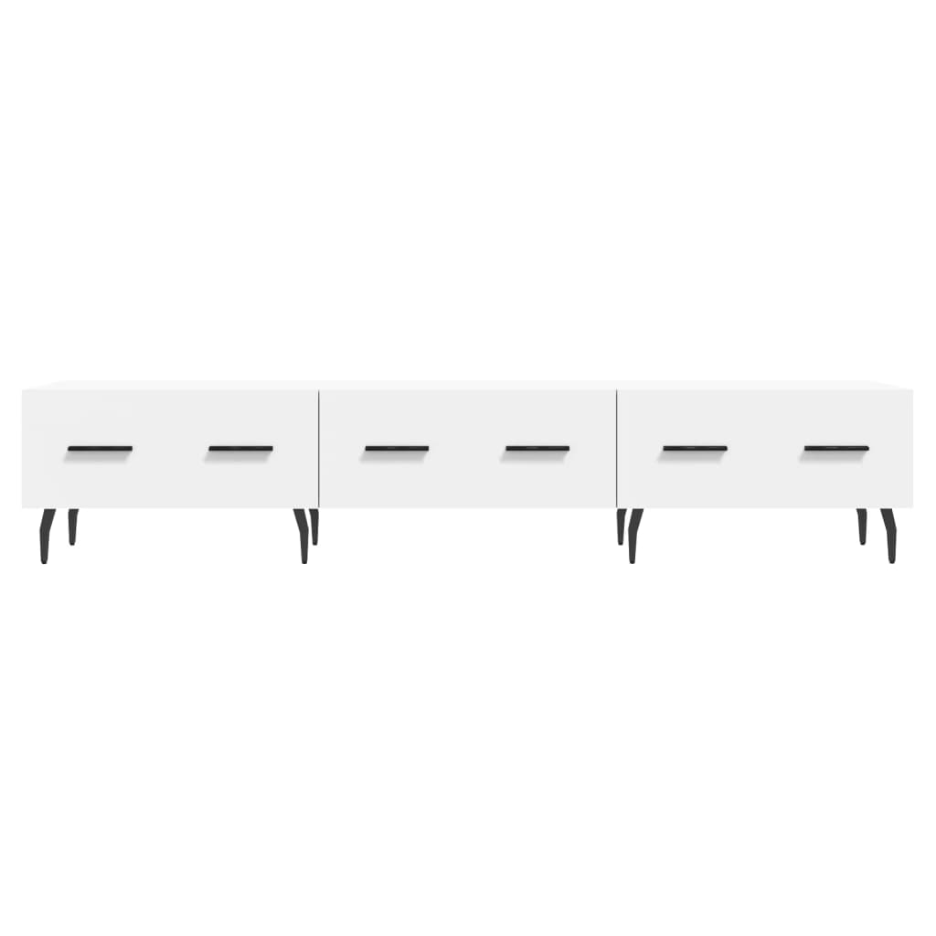 Tv Skříňka Bílá 150 X 36 X 30 Cm Kompozitní Dřevo
