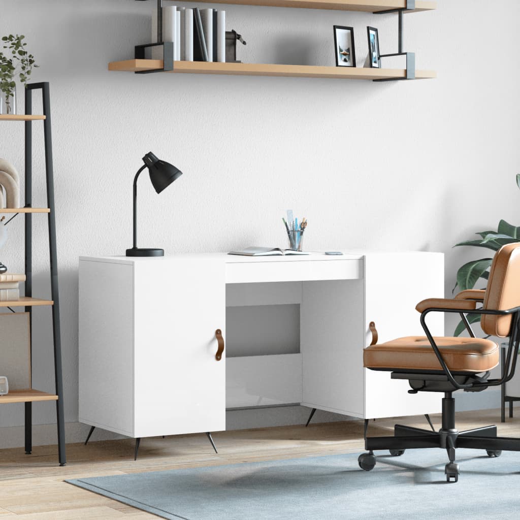 Psací Stůl Betonově Šedý 140 X 50 X 75 Cm Kompozitní Dřevo