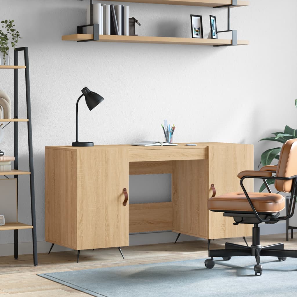 Psací Stůl Betonově Šedý 140 X 50 X 75 Cm Kompozitní Dřevo