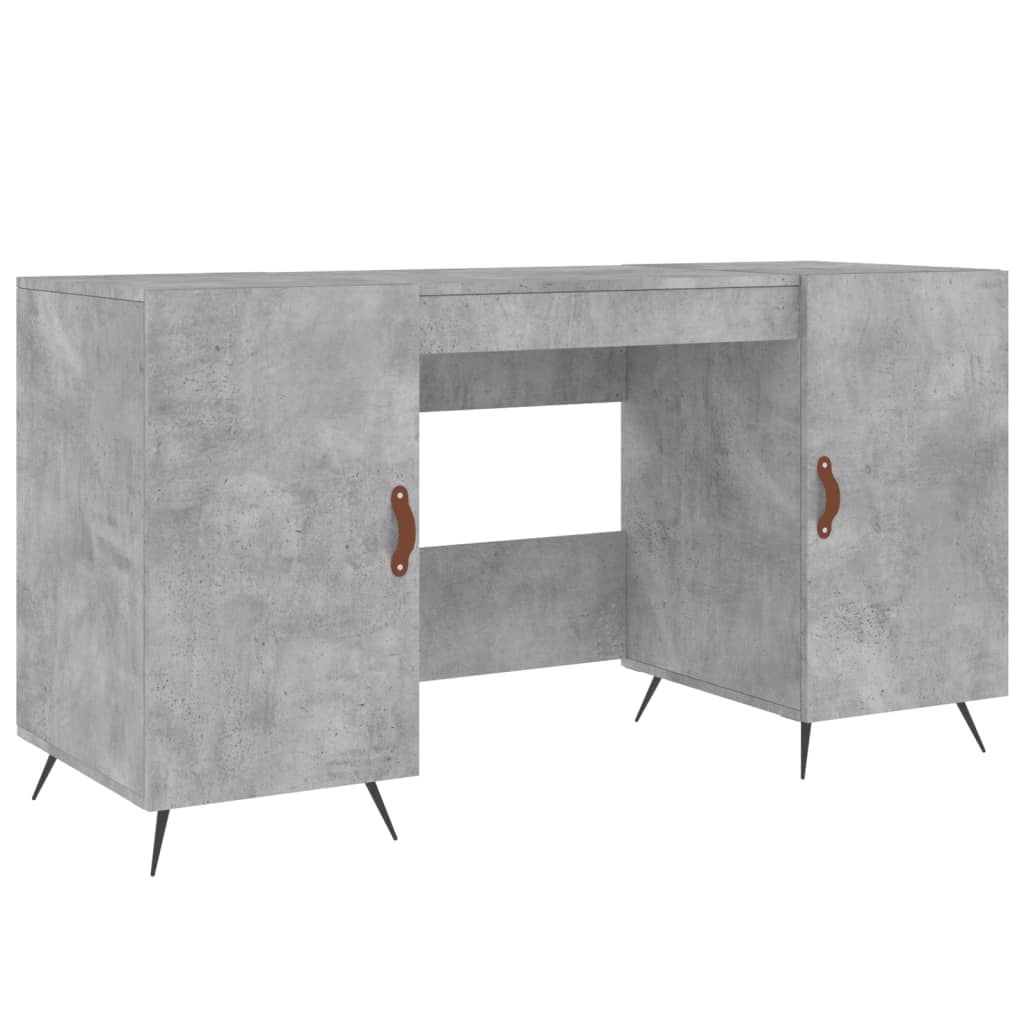 Psací Stůl Betonově Šedý 140 X 50 X 75 Cm Kompozitní Dřevo