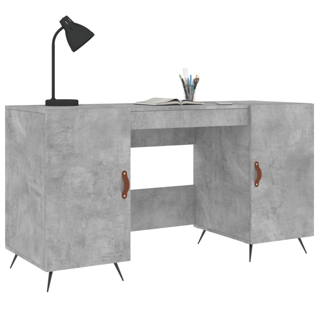 Psací Stůl Betonově Šedý 140 X 50 X 75 Cm Kompozitní Dřevo