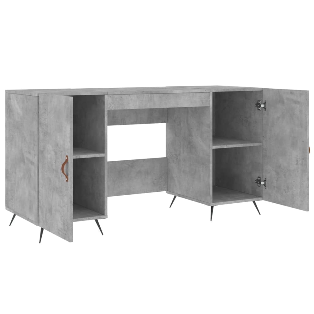 Psací Stůl Betonově Šedý 140 X 50 X 75 Cm Kompozitní Dřevo