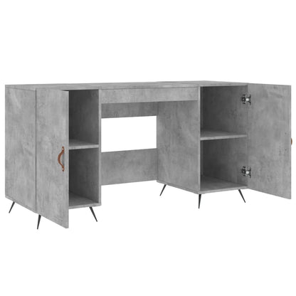 Psací Stůl Betonově Šedý 140 X 50 X 75 Cm Kompozitní Dřevo