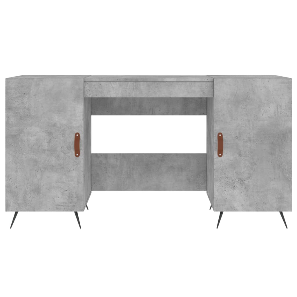 Psací Stůl Betonově Šedý 140 X 50 X 75 Cm Kompozitní Dřevo