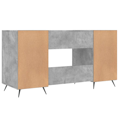 Psací Stůl Betonově Šedý 140 X 50 X 75 Cm Kompozitní Dřevo