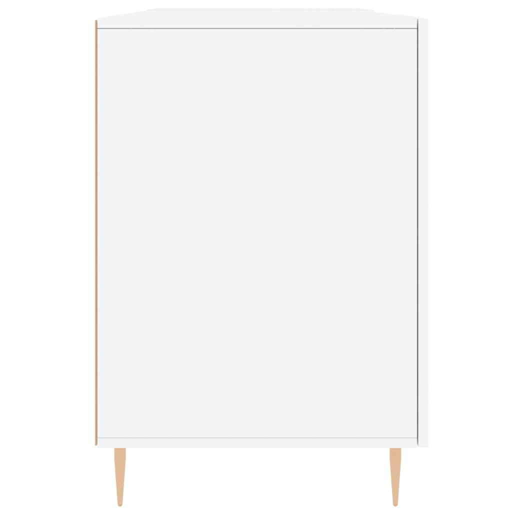 Psací Stůl Bílý 140 X 50 X 75 Cm Kompozitní Dřevo