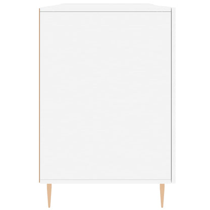 Psací Stůl Bílý 140 X 50 X 75 Cm Kompozitní Dřevo