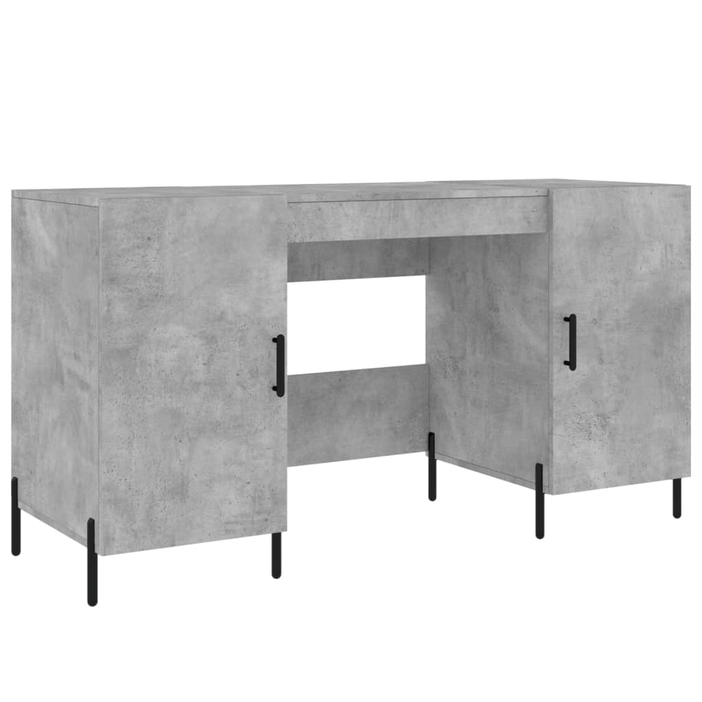 Psací Stůl Betonově Šedý 140 X 50 X 75 Cm Kompozitní Dřevo