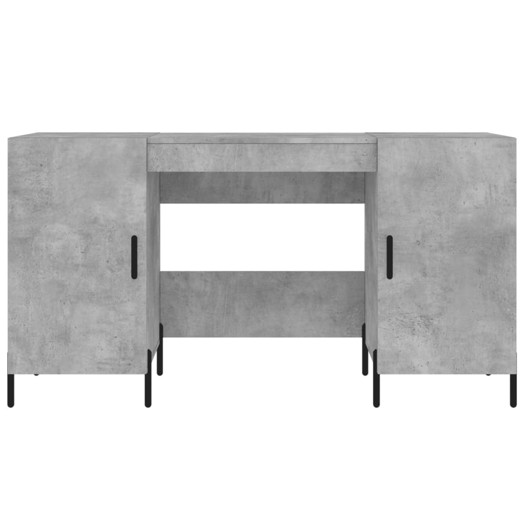 Psací Stůl Betonově Šedý 140 X 50 X 75 Cm Kompozitní Dřevo