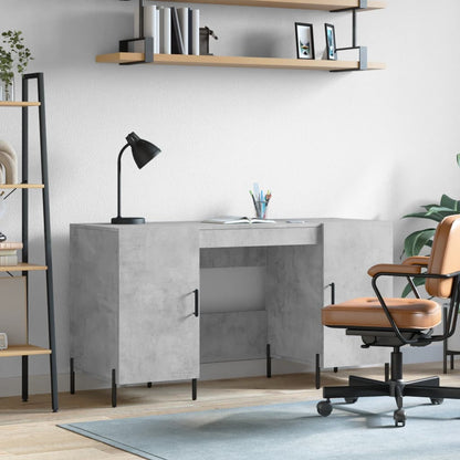 Psací Stůl Betonově Šedý 140 X 50 X 75 Cm Kompozitní Dřevo