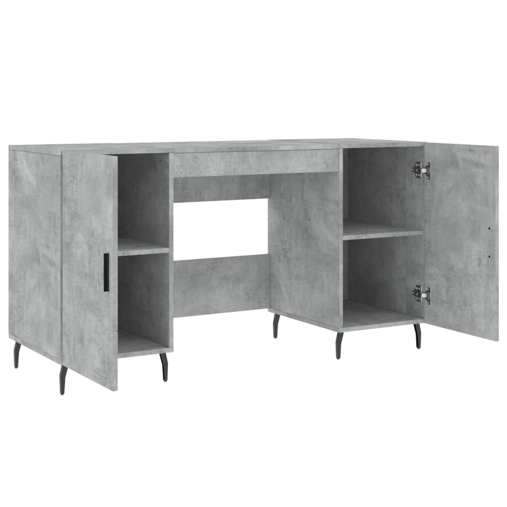 Psací Stůl Betonově Šedý 140 X 50 X 75 Cm Kompozitní Dřevo