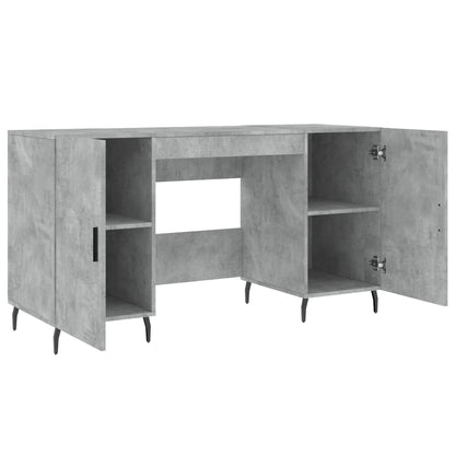 Psací Stůl Betonově Šedý 140 X 50 X 75 Cm Kompozitní Dřevo