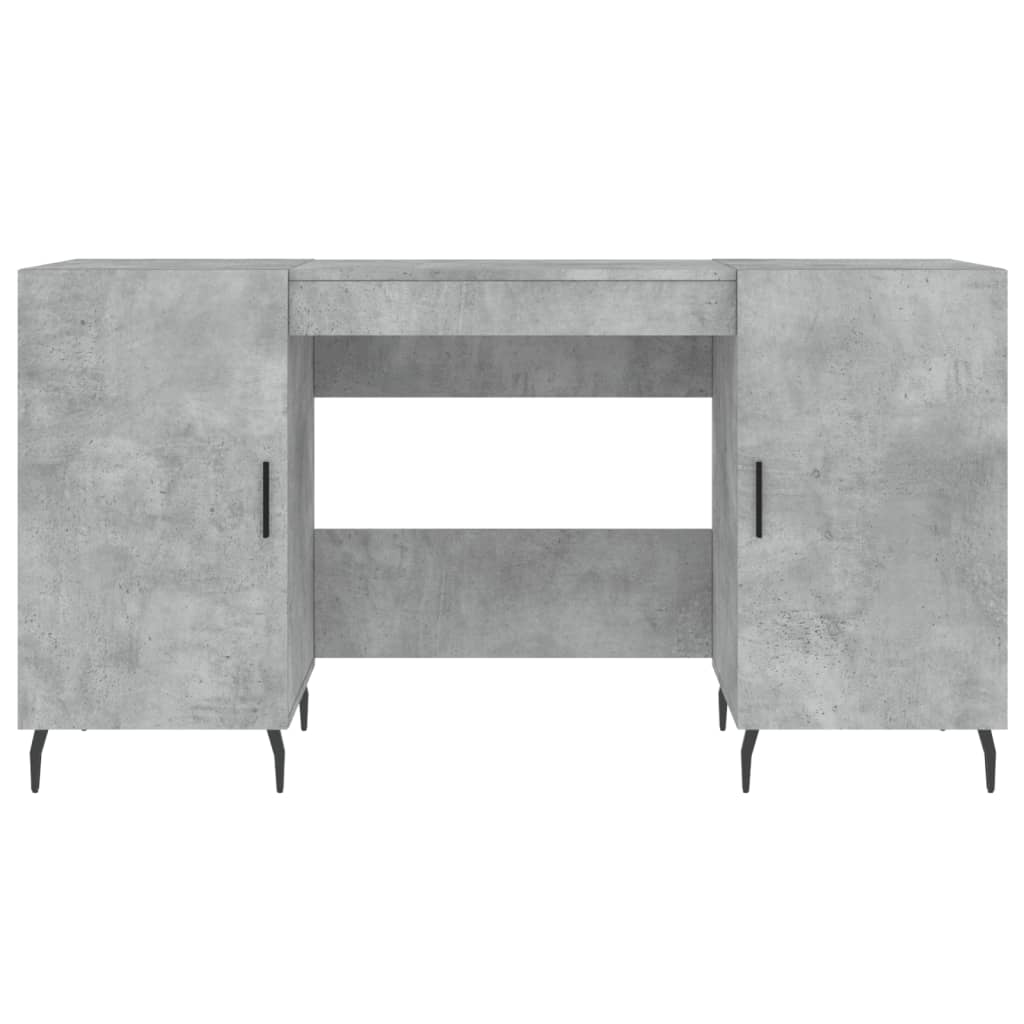 Psací Stůl Betonově Šedý 140 X 50 X 75 Cm Kompozitní Dřevo