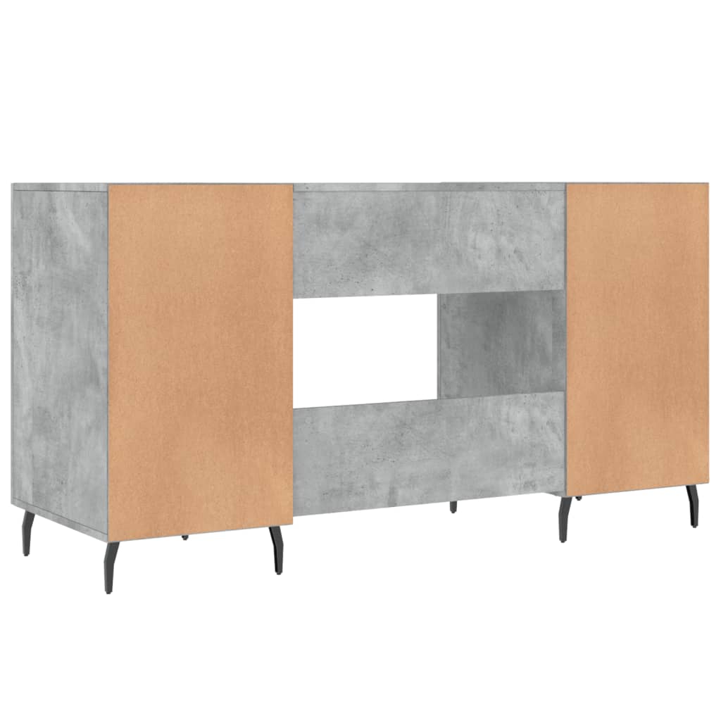 Psací Stůl Betonově Šedý 140 X 50 X 75 Cm Kompozitní Dřevo