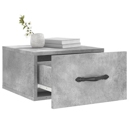 Nástěnné Noční Stolky 2 Ks Betonově Šedé 35 X 35 X 20 Cm