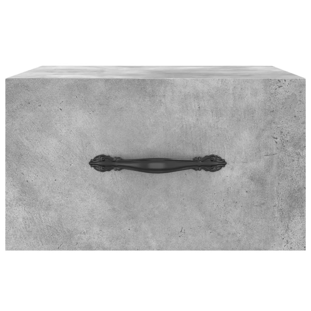 Nástěnné Noční Stolky 2 Ks Betonově Šedé 35 X 35 X 20 Cm