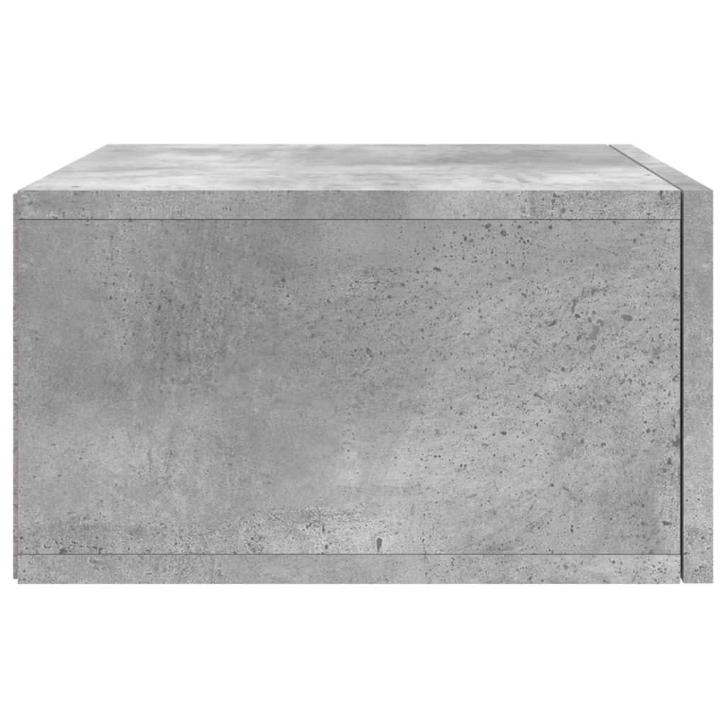 Nástěnné Noční Stolky 2 Ks Betonově Šedé 35 X 35 X 20 Cm