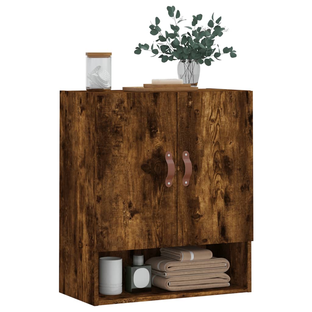 Nástěnná Skříňka Kouřový Dub 60 X 31 X 70 Cm Kompozitní Dřevo