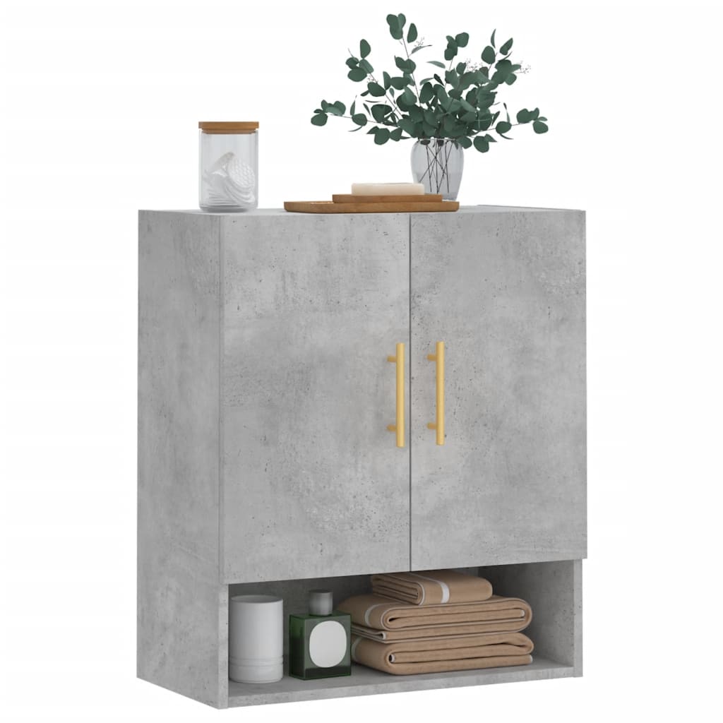 Nástěnná Skříňka Betonově Šedá 60 X 31 X 70 Cm Kompozitní Dřevo