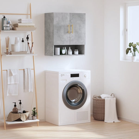 Nástěnná Skříňka Betonově Šedá 60 X 31 X 70 Cm Kompozitní Dřevo