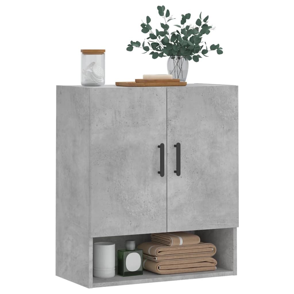 Nástěnná Skříňka Betonově Šedá 60 X 31 X 70 Cm Kompozitní Dřevo
