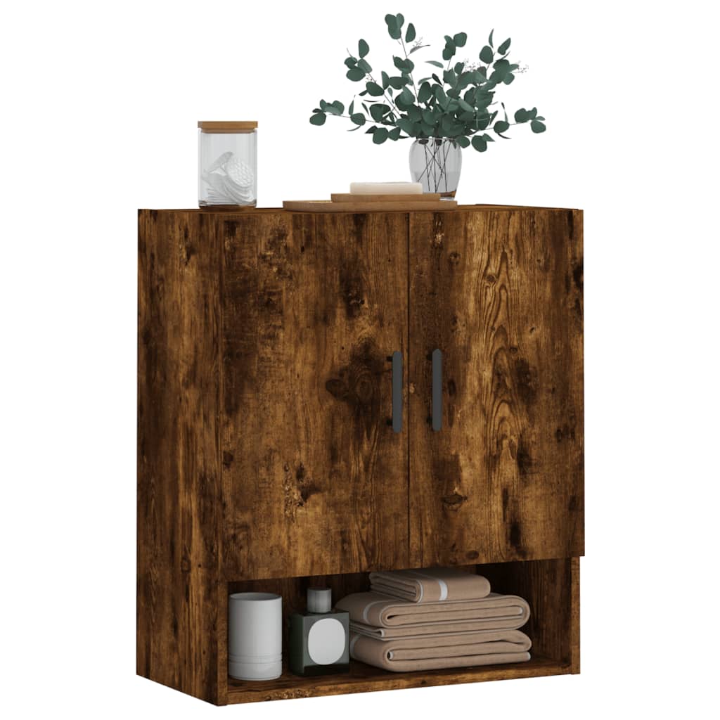Nástěnná Skříňka Kouřový Dub 60 X 31 X 70 Cm Kompozitní Dřevo