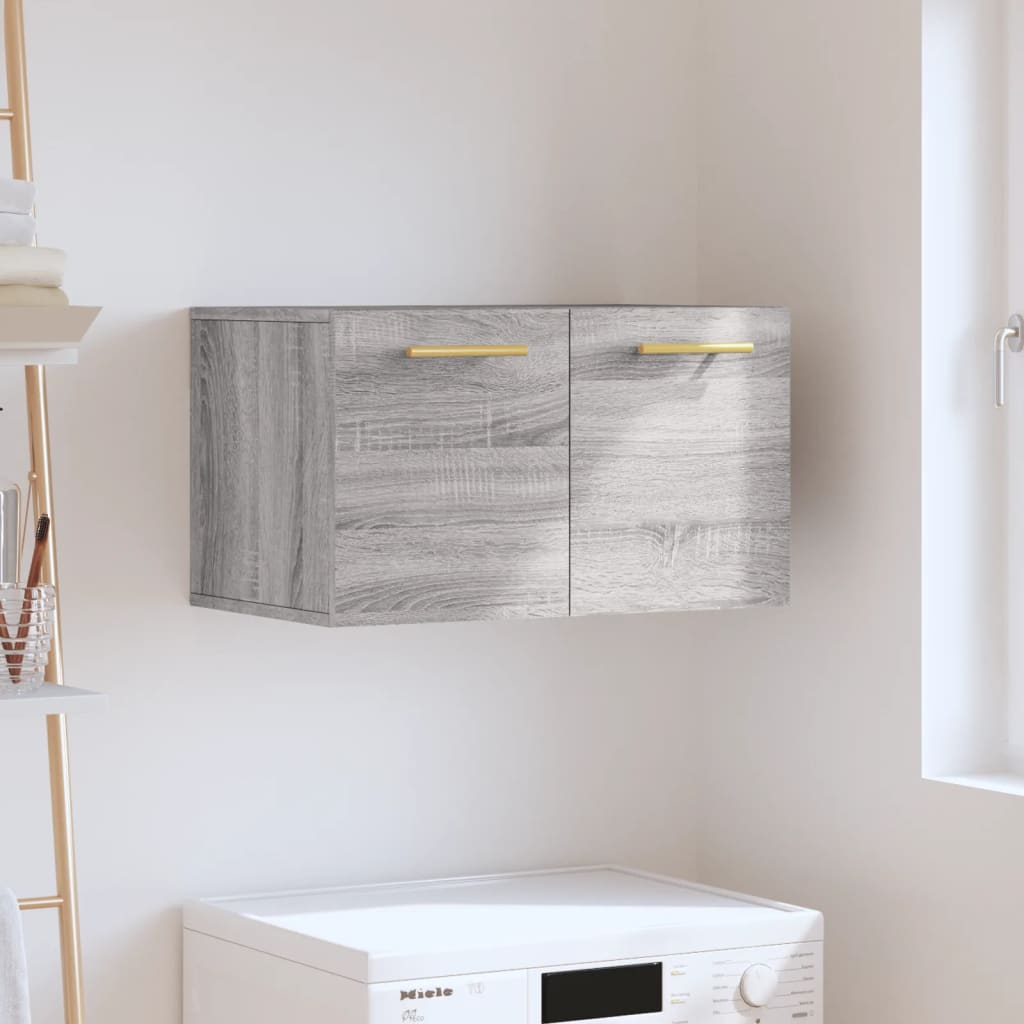 Nástěnná Skříňka Šedá Sonoma 60 X 36,5 X 35 Cm Kompozitní Dřevo