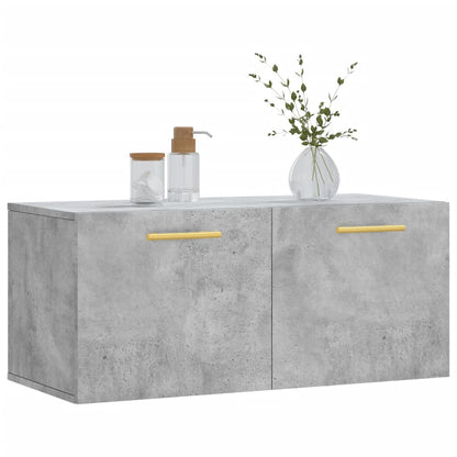 Nástěnná Skříňka Betonově Šedá 80X36,5X35 Cm Kompozitní Dřevo