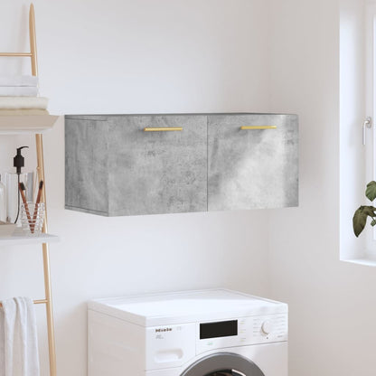 Nástěnná Skříňka Betonově Šedá 80X36,5X35 Cm Kompozitní Dřevo