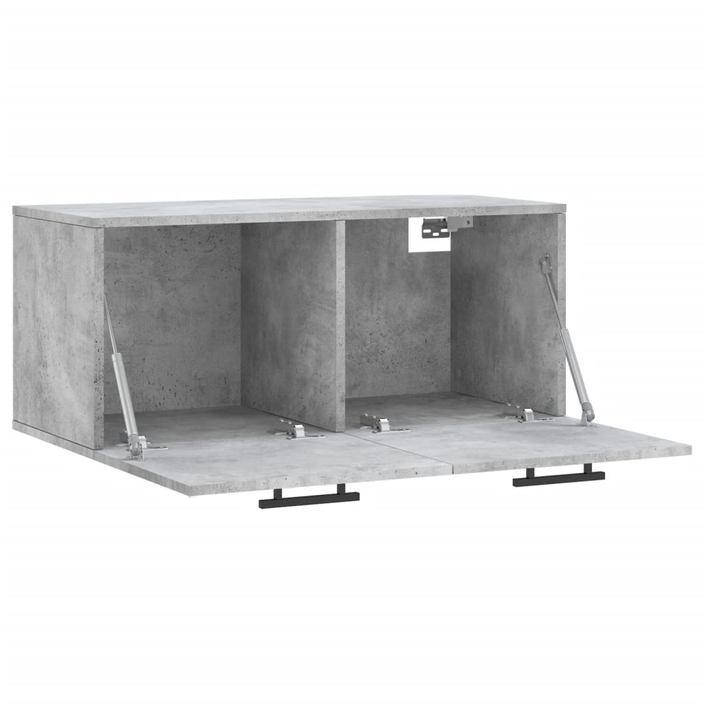 Nástěnná Skříňka Betonově Šedá 80X36,5X35 Cm Kompozitní Dřevo